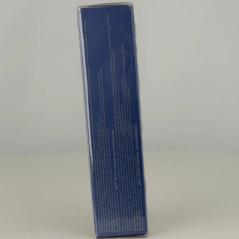 Vintage 2008 Avon Anew Rejuvenate Flash Facial Instantane 1 Oz Sealed